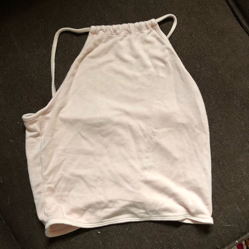 Brandy Melville Blush Pink Halter Crop Top